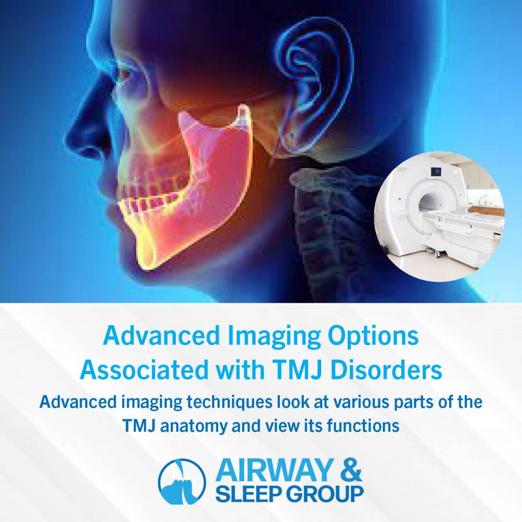 Advanced imaging options associated with TMJ disorders - Infographic
